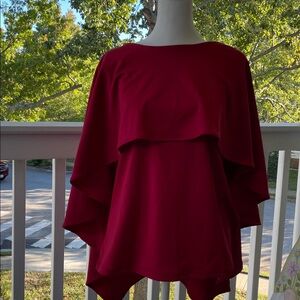 Grace Karin Red Cape Top